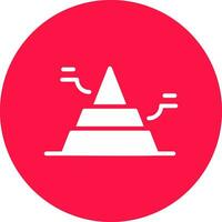 Basic Pyramid Creative Icon Design vector