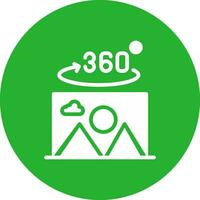 360 Degree Photo Creative Icon Design vector