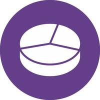 3D Pie Creative Icon Design vector