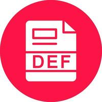 DEF Creative Icon Design vector