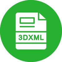 3DXML Creative Icon Design vector
