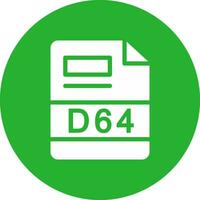 d64 creativo icono diseño vector