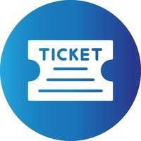 Ticket Creative Icon Design vector