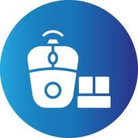 Wireless Mouse Creative Icon Design vector