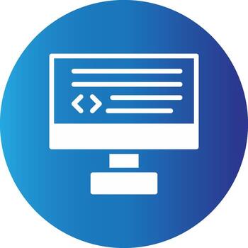diseño de icono creativo de codificación vector