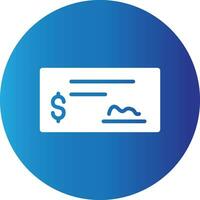 diseño de icono creativo de cheque bancario vector