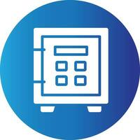 Safe Lock Creative Icon Design vector