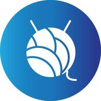 Wool Ball Creative Icon Design vector