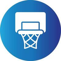 Basketball Hoop Creative Icon Design vector