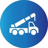 Crane Truck Creative Icon Design vector