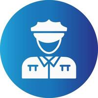 Police Man Creative Icon Design vector