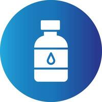 Water Bottle Creative Icon Design vector