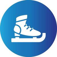 diseño de icono creativo de patines de hielo vector