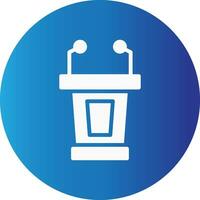 Lectern Creative Icon Design vector