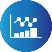 Bar Chart Creative Icon Design vector