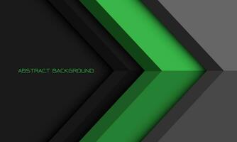 Abstract green grey white arrow direction geometric with blank space design modernn futuristic background vector