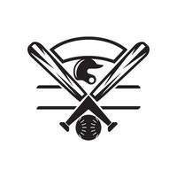 Baseball bat logo icon design vector illustration design template