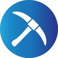 Pickaxe Creative Icon Design vector