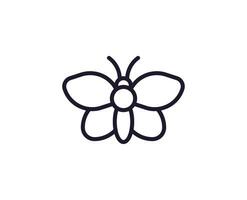Bug concept. Single premium editable stroke pictogram perfect for logos, mobile apps, online shops and web sites. Vector symbol isolated on white background.