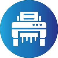 Paper Shredder Creative Icon Design vector