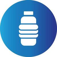 Water Bottle Creative Icon Design vector