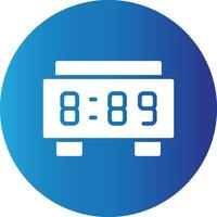 Digital Clock Creative Icon Design vector