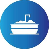 Bathtub Creative Icon Design vector