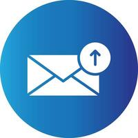 Upload Email Creative Icon Design vector