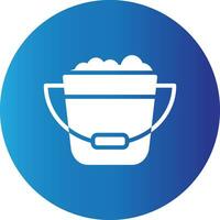 Bucket Creative Icon Design vector