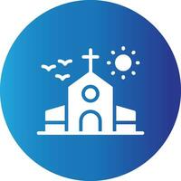 diseño de icono creativo de iglesia vector