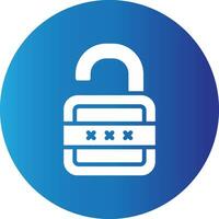 Lock Open Creative Icon Design vector