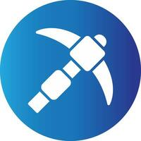 Pickaxe Creative Icon Design vector