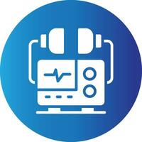 Defibrillator Creative Icon Design vector