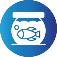 Fish Bowl Creative Icon Design vector