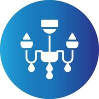 Chandelier Creative Icon Design vector