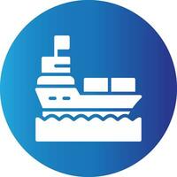 Ship Creative Icon Design vector