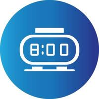 Digital Clock Creative Icon Design vector