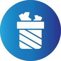 Trash Bin Creative Icon Design vector