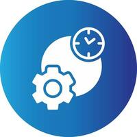 Work Time Creative Icon Design vector