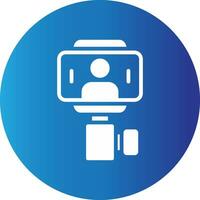 Selfie Stick Creative Icon Design vector