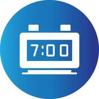 Digital Clock Creative Icon Design vector