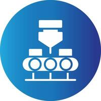 Conveyor Belt Creative Icon Design vector