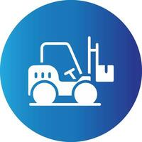 Forklift Creative Icon Design vector