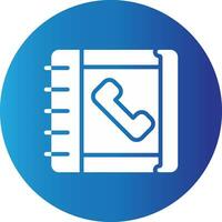 Phonebook Creative Icon Design vector