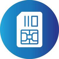 Simcard Creative Icon Design vector