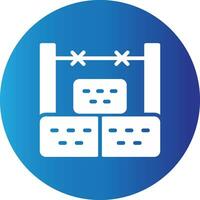 Barricade Creative Icon Design vector