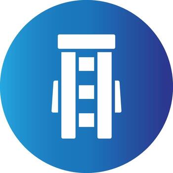 diseño de icono creativo de escalera vector