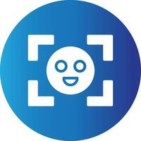 Face Detection Creative Icon Design vector