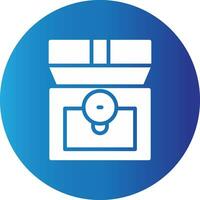 Treasure Chest Creative Icon Design vector