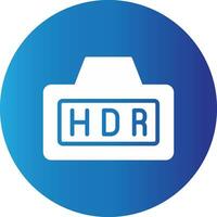 Hdr Creative Icon Design vector